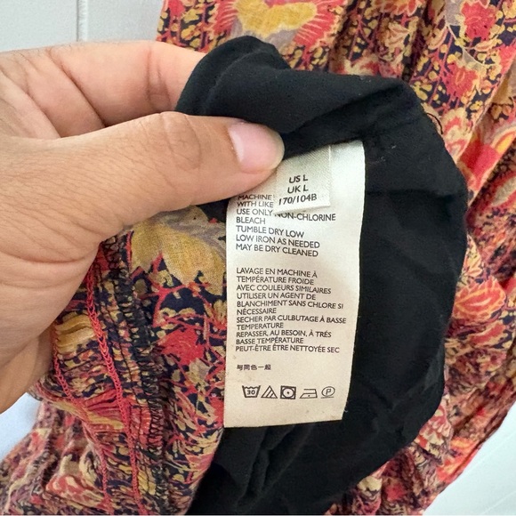 Floral Maxi Dress in Red and Brown - Picture 7 of 8